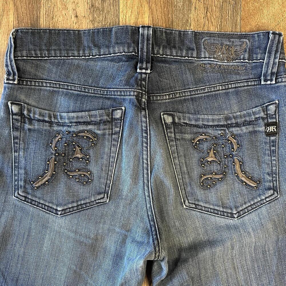 ROCK & REPUBLIC Jeans Men's 32x30 Straight Leg Studded Pocket Button Fly